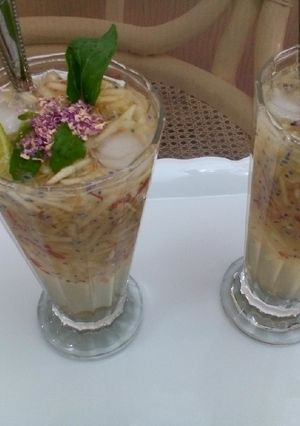 عکسی از دستور فالوده سیب