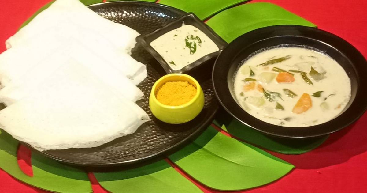Neer Dosa and Vegetable Stew Recipe by Rita Talukdar Adak Cookpad
