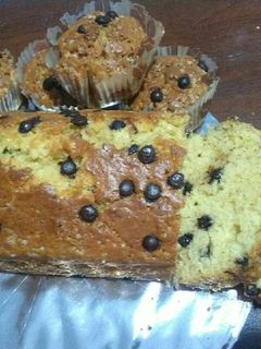 Foto resep Bolu Kacang Chocochip pakai resep muffin