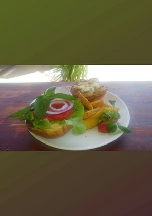 Vega burger recept fotója