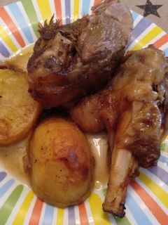 Una foto de Pierna de cordero al horno