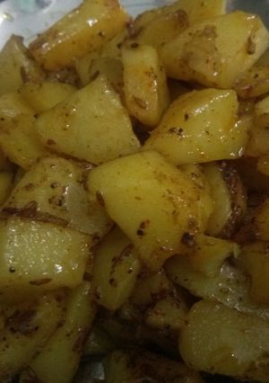 A picture of Jeera Aloo.