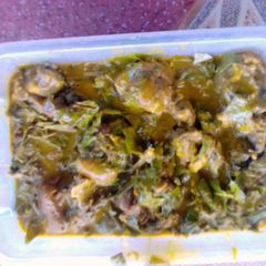 A picture of Oha soup.