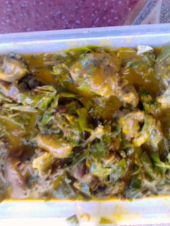 A picture of Oha soup.