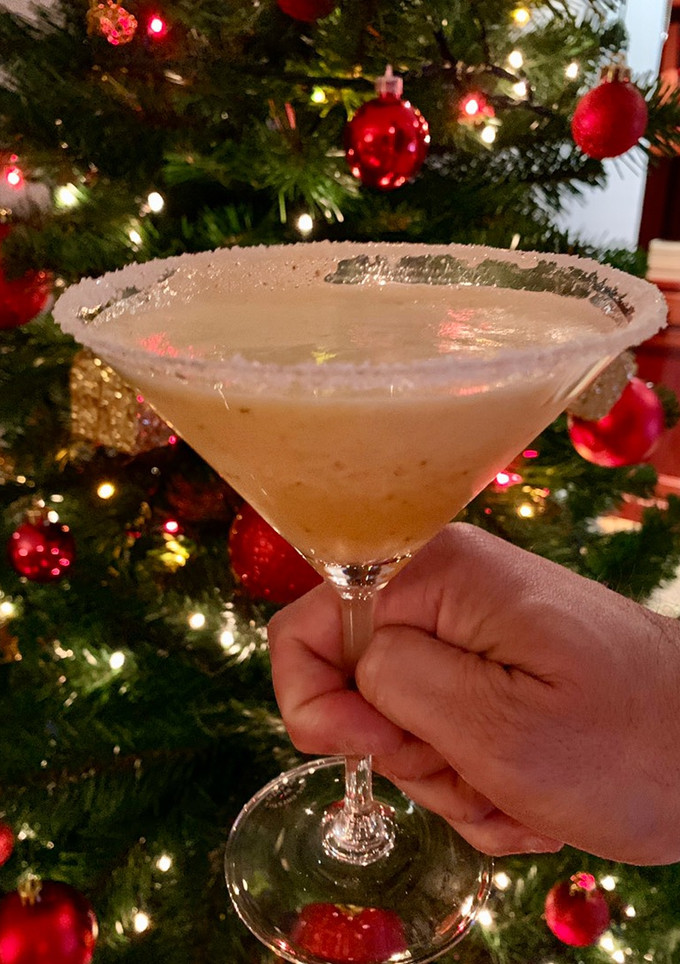 Una foto de Margarita granizado con fruta de la pasión y jengibre