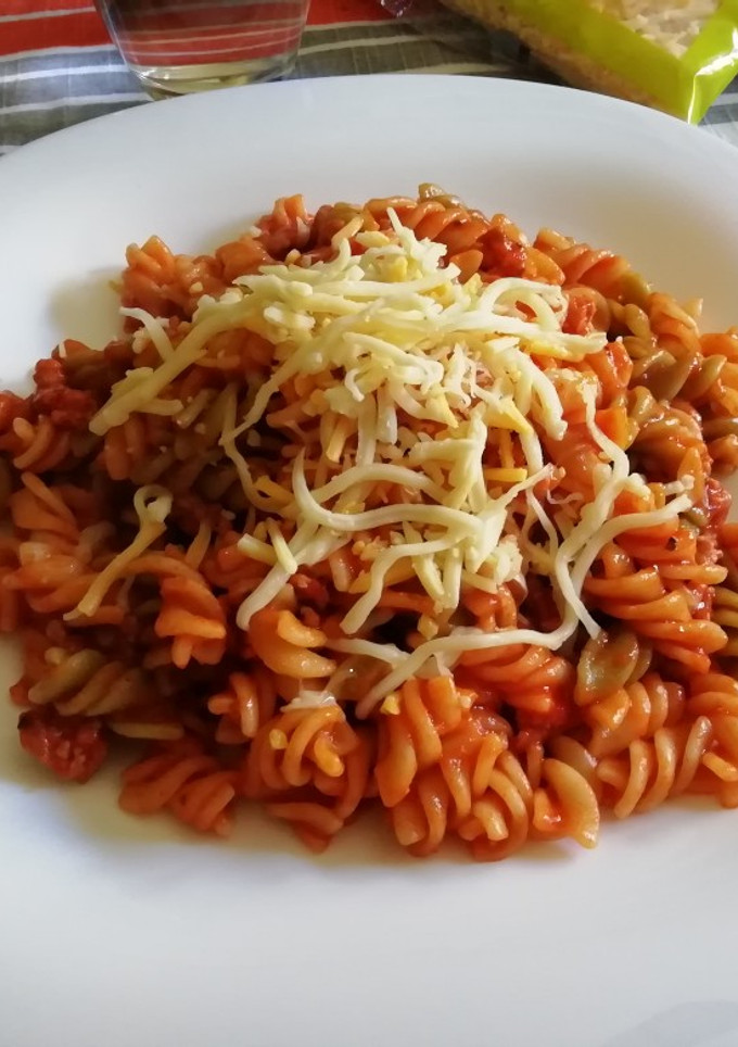 Una foto de Pasta con carne picada