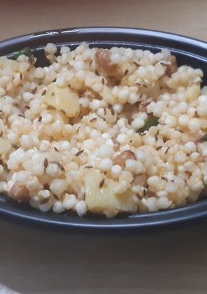 A picture of Sabudana khichdi.