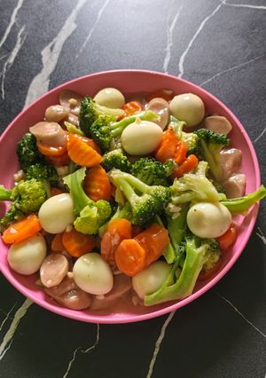 Foto resep Capcay Sayur Telur Puyuh Simpel