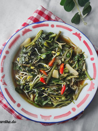 Resep 95. Tumis Kangkung Tauge Anti Gagal