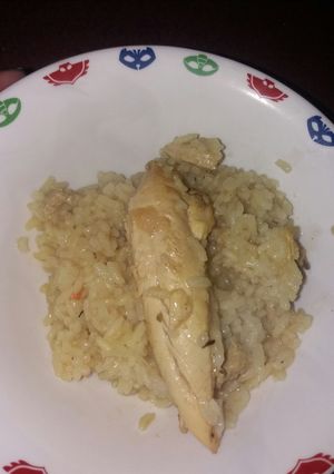 Una foto de Risotto falso de pollo