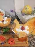 Vanilla Yogurt and Melon Semifreddo