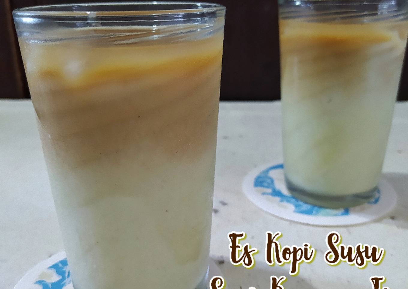 Es Kopi Susu-Sari Kacang Hijau