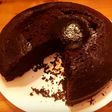 Gâteau un brin fondant au chocolat en poudre