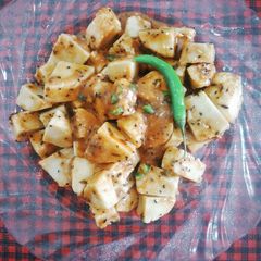A picture of Kachalu chaat.