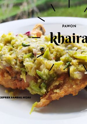 Foto resep Ayam geprek sambal hijau