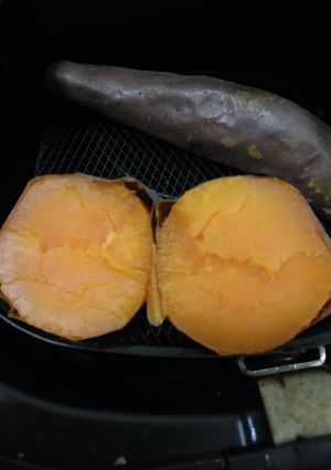 美味烤地瓜-木新店氣炸鍋 的食譜成品照片