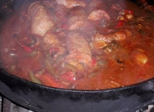 Una foto de Chorizos al disco con chipotle