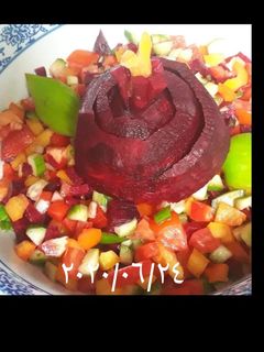 صورة لوصفة سلطه خضار والبنجر