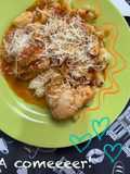 Ñoquis con salsa de pollo 🍝