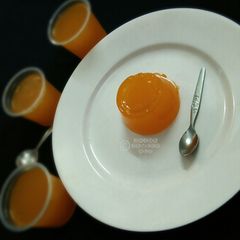 A picture of Homemade orange jelly.