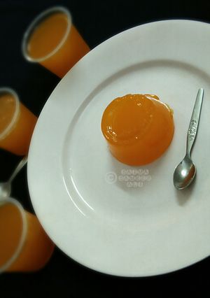 A picture of Homemade orange jelly.