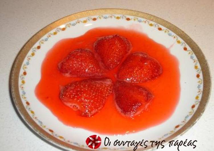 Easiest Way to Make Homemade Strawberry spoon sweet