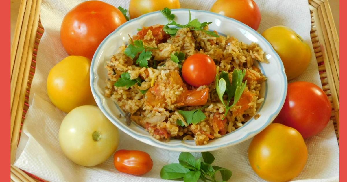 Tomato pilaf Recipe by Lakshmi Sridharan Cookpad
