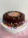 Pastel de chocolate con ganache de chocolate