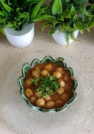A picture of Chickpeas Punjabi Style / Punjabi Chole.