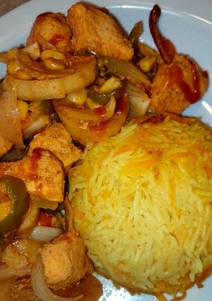 A picture of Oven-Baked Shish Tawook.