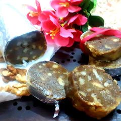 A picture of Walnut halwa rolls.