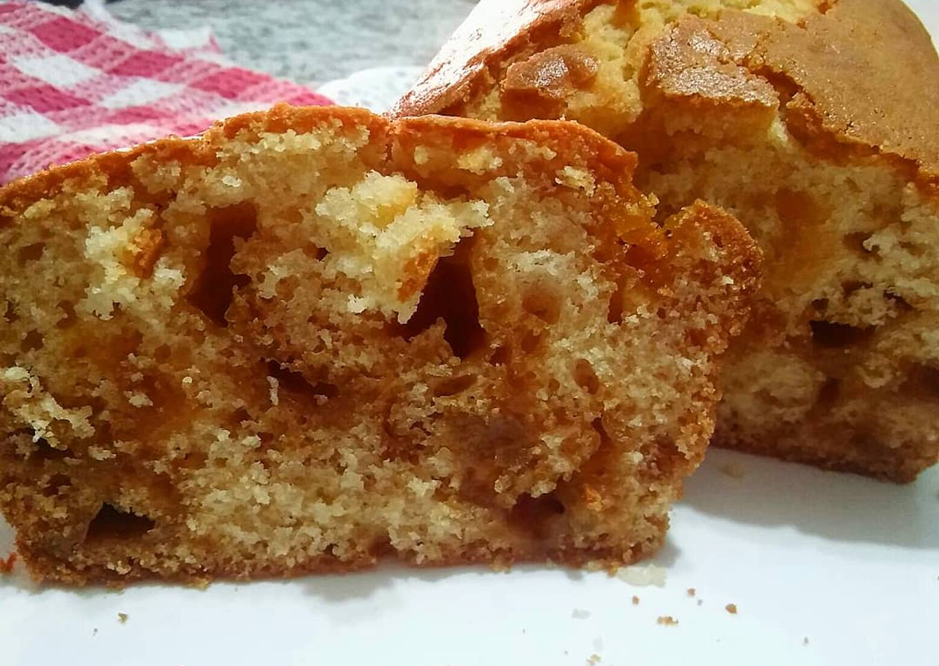 Budín con dulce de batata