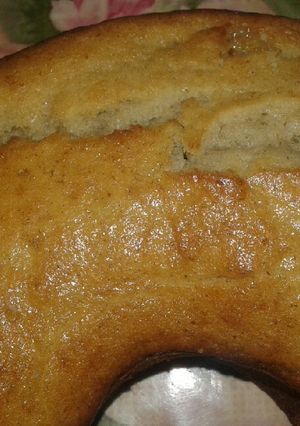 Una foto de Torta de banana y pera