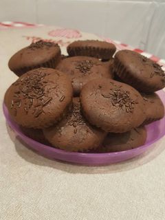 Una foto de Magdalenas de chocolate