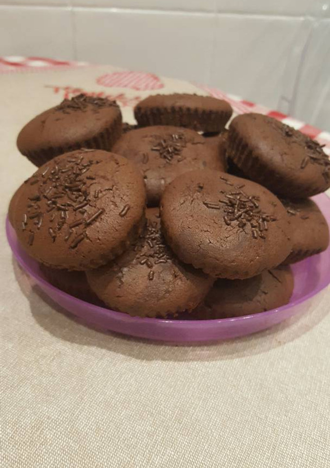 Una foto de Magdalenas de chocolate