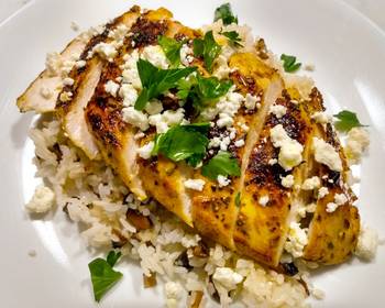 How To Prepare Recipe Panseared chicken with warm spices and feta Very Delicious