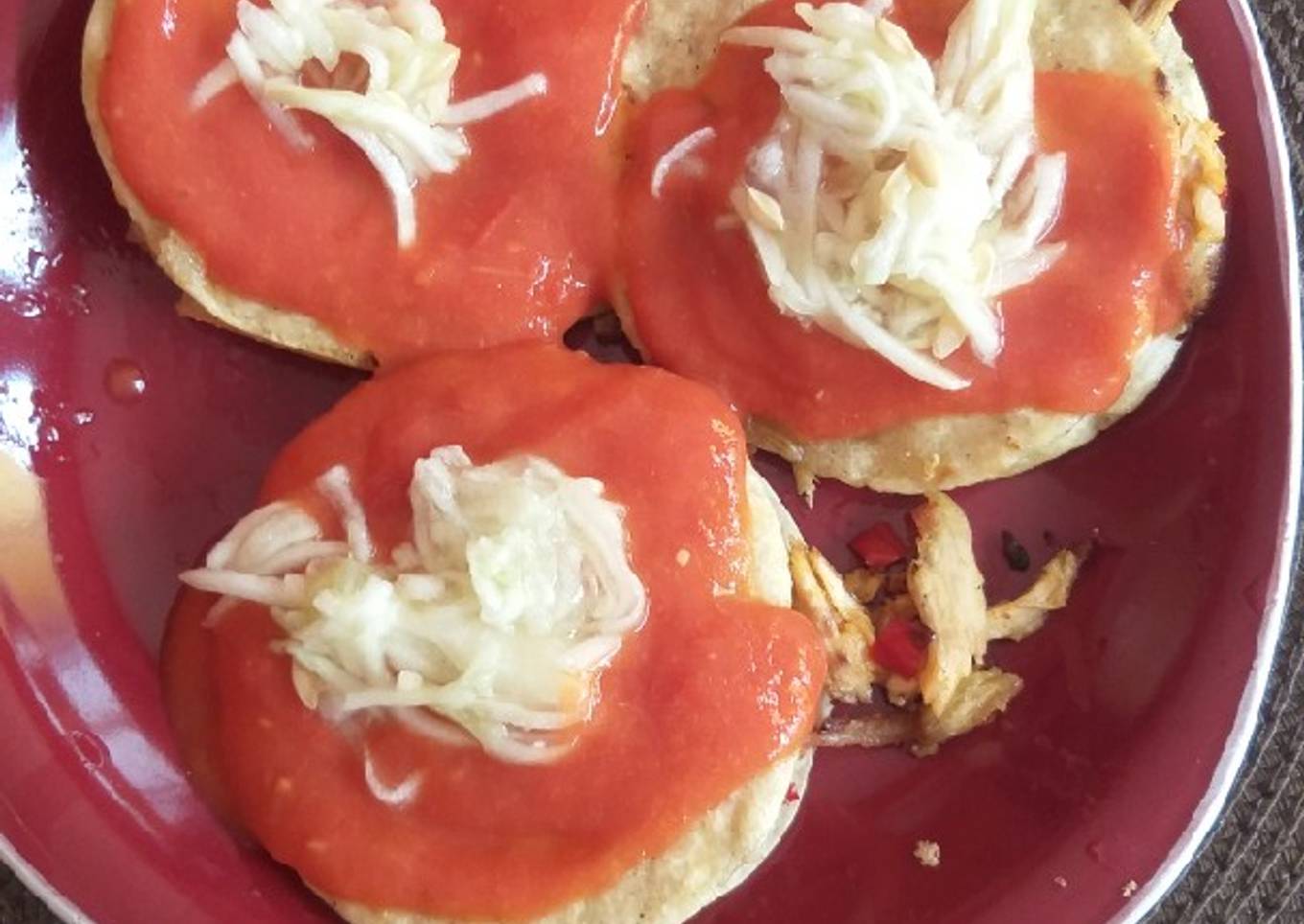 Tortillas con pollo y queso !!