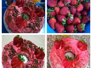 صورة لوصفة كيك فراولة 🍓🎂