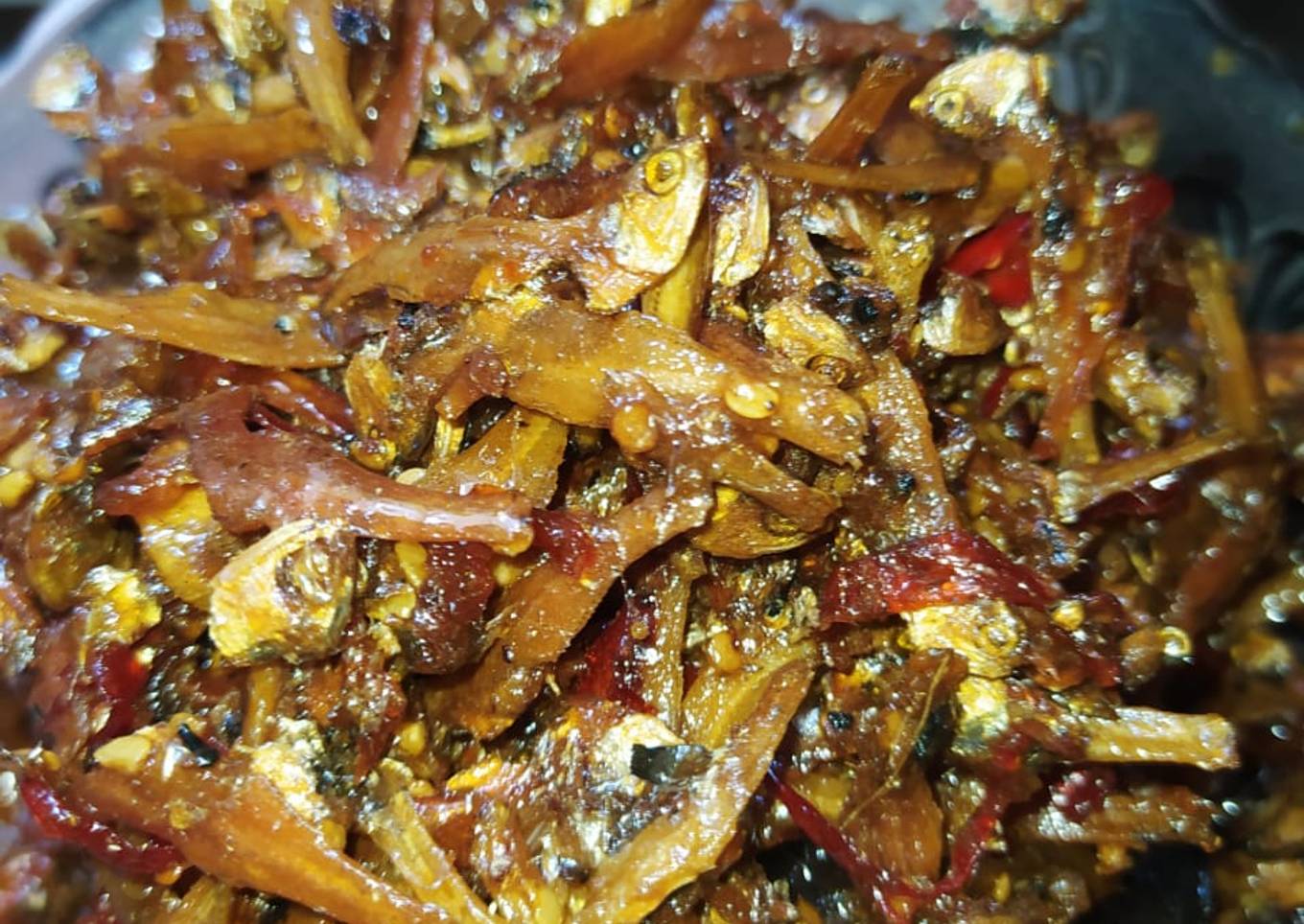 Kering Teri Pedas Gurih