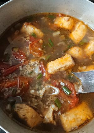 Hình của món Bún riêu cua.
