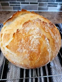 A picture of No Knead Dutch Oven Bread.