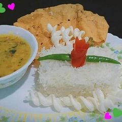 A picture of Daal chawal.