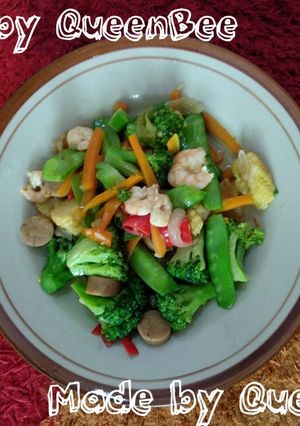 Foto resep Tumis Udang dan Sayuran