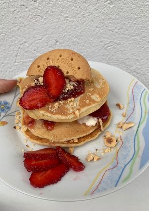 Φωτογραφία της συνταγής Pancake με βρώμη και μπανάνα !!