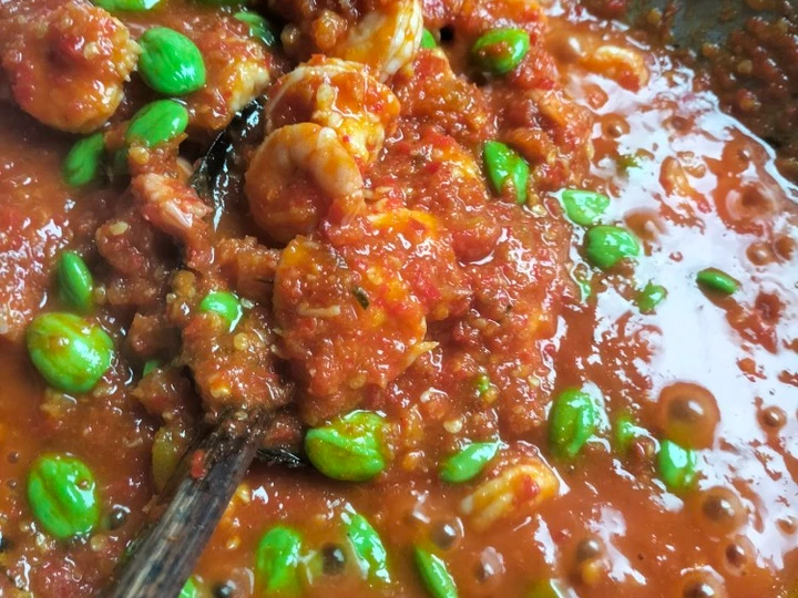 Easy Steps Make Recipes Sambal udang pete the Awesome  Delicious.