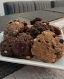 Cookies con chips de chocolate y maní
