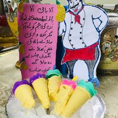 A picture of Mango badami kulfi.