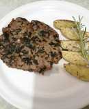 Filete al perejil con papas rústicas