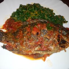 A picture of Fish stew.