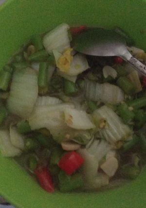 Foto resep Cah sawi putih buncis